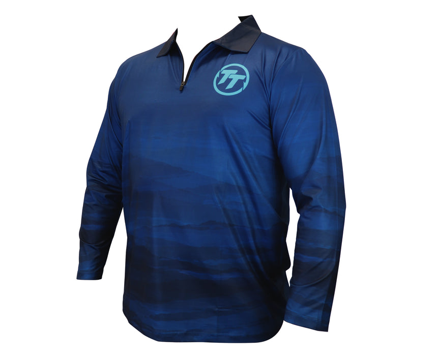 TT COLLARED TOURNAMENT SHIRT - BLUE